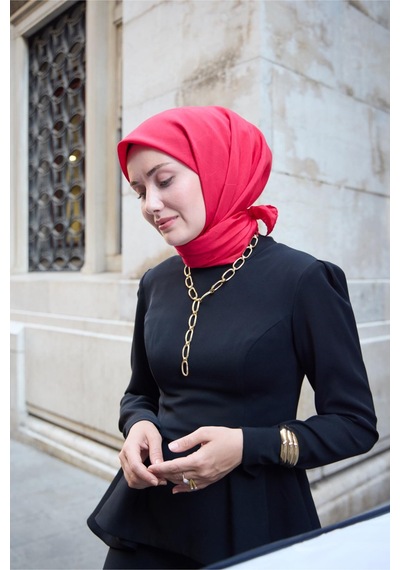 Silk Home Monogram Pamuk İpek Eşarp 130001-09 Narçiçeği