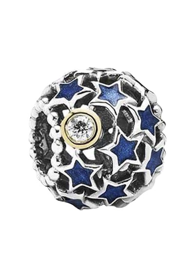 Nur Silver Starry Night Gümüş Charm Nur-bl00084