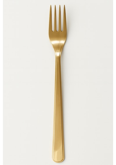 Plastik Çatal 18cm Gold - 25 Adet
