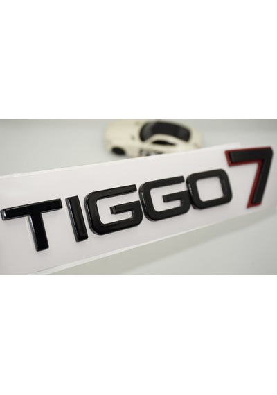 Dk Tuning Chery Tiggo 7 Bagaj Kırmızı Siyah Abs Yazı Logo Amblem Bagaj Arma