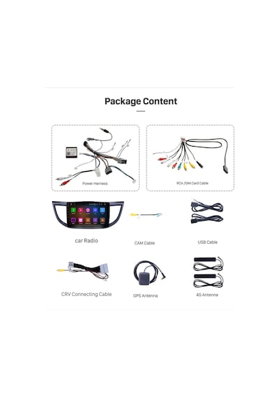 Honda Crv 2012+uyumlu Multimedya Navigasyon Usb Kamera Carplayer 4 Ram