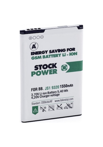 Blackberry Bb J-S1 / 9320 1550 Mah Stock Power Batarya
