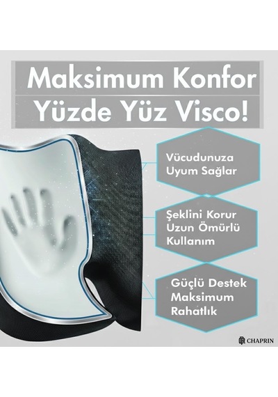 Destekli Visco Oturma Minderi Uzun Süreli Oturumlar İçin Ergonomik Tasarım Genel