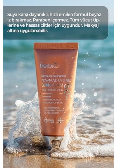 Spf 50+ Güneş Kremi Leke Karşıtı Ve Beyaz İz Bırakmayan 8d Hyaluronik Asitli