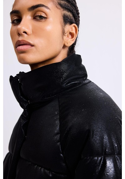Defacto Rüzgar Geçirmez Su İtici Regular Fit Dik Yaka Reglan Kol Kışlık Şişme Mont A1550ax26aubk81 Siyah-bk81
