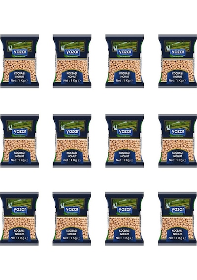 Yazar Koçbaşı Nohut 12 x 1 KG