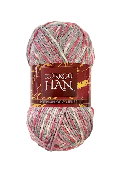 Kürkçü Han Elmas 100gr 190m Simli Örgü İpi Sm107