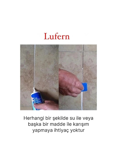 Özel Üretim Gri Fayans Arası Hazır Derz Dolgu Dayanıklı Tüp Mermer Mutfak Banyo Zemin Duvar Onarıcı