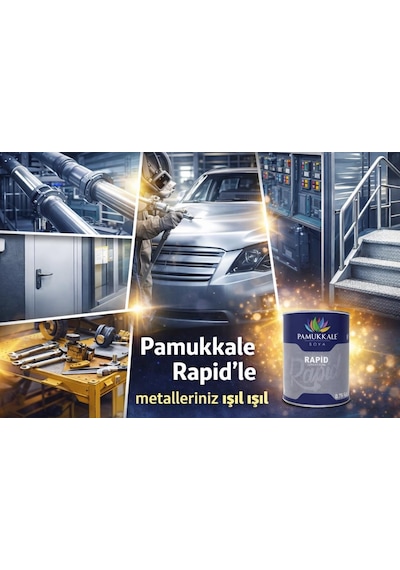 Pamukkale 1470 Rapid Endüstriyel Boya 50 Gloss 15 Kg Ral 2004 Turuncu