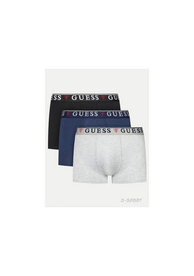 Guess Erkek Brian Hero 3'lü Boxer Seti Çok Renkli