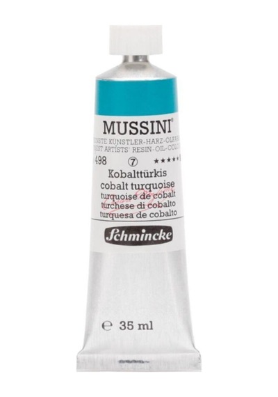 Schmincke Mussini Artist Yağlı Boya 35 ML Seri 7 498 Cobalt Turquoise
