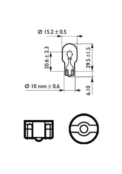 Ampül - Fiat Panda, Ducato, 500, Punto, Doblo, Tipo, Talento, Egea, Sandero, Duster, Logan, Lodgy, Spring, Jogger - Phılıps-12067cp