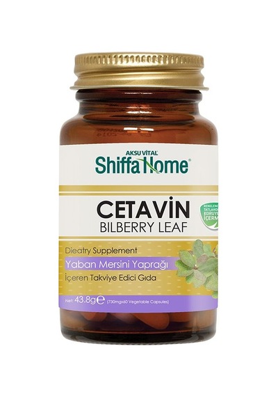 Aksu Vital Shiffa Home Cetavin Yaban Mersini Yaprağı (Bilberry Leaf) 60 Kapsül