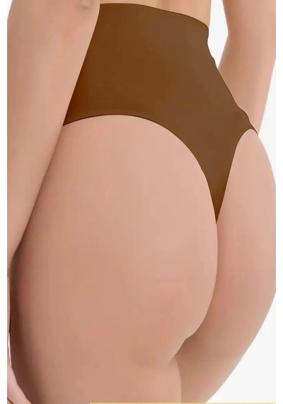 Montela Model Ekstra Bel Toparlayıcı Alt Karın Etkili String Külot Kahve Renk Kahve