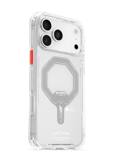 Apple Uyumlu iPhone 17 Pro Max Kılıf M-safe Şarjlı Şeffaf Airbag Skinarma Saido Mag-charge Kapak Şeffaf