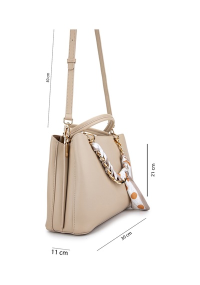 Tamer Tanca Kadın Suni Deri Bej Kol Çantası 921 27291 Bn Cnt Y26 Bej