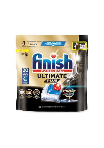 Finish Ultimate Plus Hepsi 1 Arada 20 Tablet 244 G 2'li Avantaj Paketi Mıchu