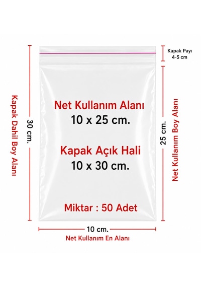 10x25cm 50 Adet Kurabiye Şeker Parti Baby Shower Doğum Hediyelik Kendinden Yapışkanlı Jelatin Bantlı Poşet