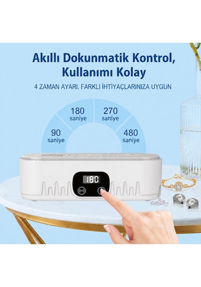 Hymark Ultrasonik Temizleyici Gözlük Takı Temizleme Makinesi 220v Dijital Ultrasonik Yıkama Cihazı