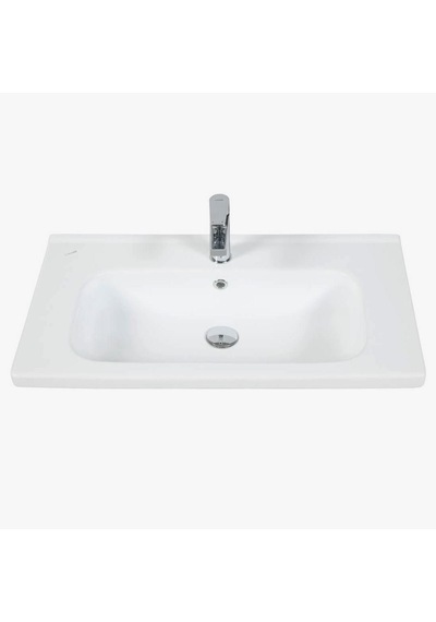 Creavit İdeal ID080.02 Beyaz 80 CM Dolap Uyumlu Etajerli Lavabo