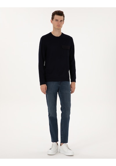 Pierre Cardin Erkek Lacivert Sweatshirt 50315760-vr033 Lacivert