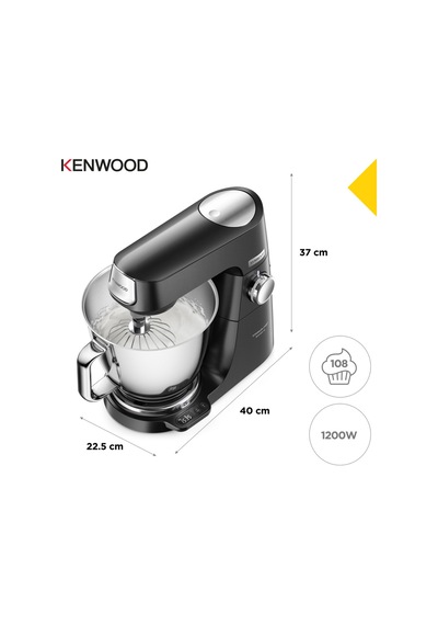 Kenwood KVL85.004BK Titanium Chef Baker XL 1200 W Çift Hazneli Mutfak Şefi
