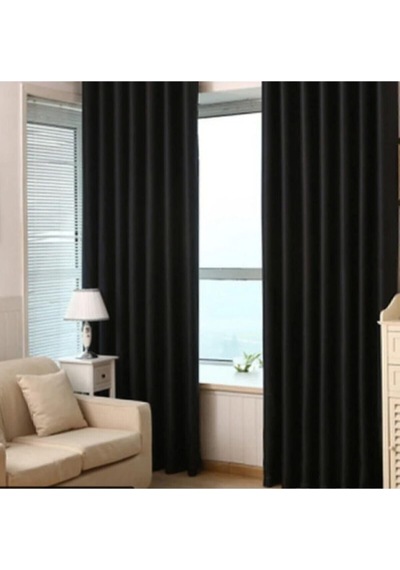 Denge Perde 317 Blackout Fon Perde Siyah 250 X 260 Diğer
