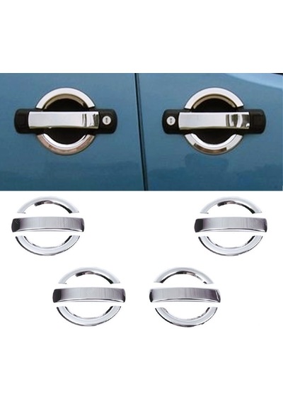 Fiat Doblo 2000-2010 Arası Krom Kapı Kolu 4 Kapı 12 Prç P.çelik