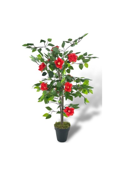 Yapay Ağaç Kırmızı Nilüfer Ağacı 90cm