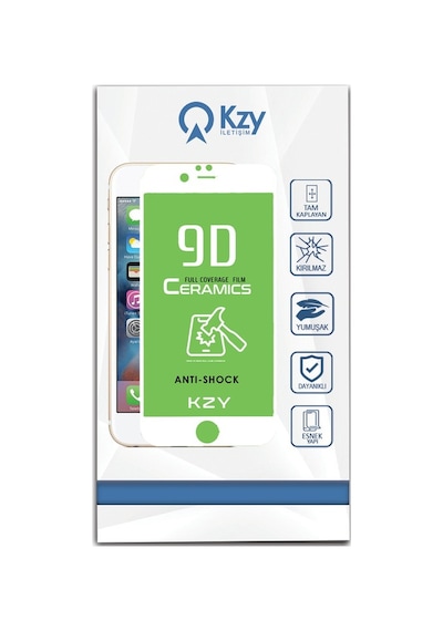 Apple Uyumlu iPhone 6S Beyaz Tam Kaplayan Seramik Nano Ekran Koruyucu Cam (487492427) 10 Tl Fark Ile Şeffaf Kılıf