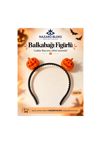 Balkabağı Figürlü Taç Cadılar Bayramı Halloween Kostüm Ve Saç Aksesuarı - 942041394 Diğer
