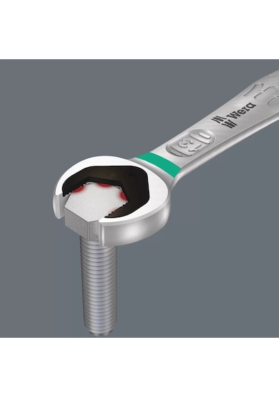 Wera 6001 Joker Switch Açık Ağız Cırcırlı Kombine Anahtar, Yön Mandallı, İnç, 9/16" X 187 Mm