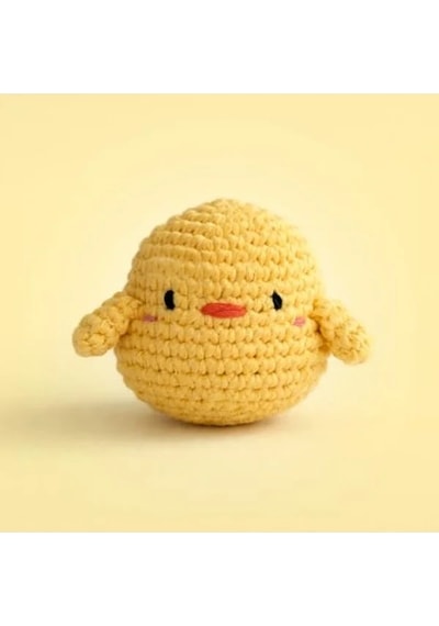 Amigurumi Tığ Kiti İle Mini Civciv Örgü Seti, Eğlenceli Hobi 10 Parça