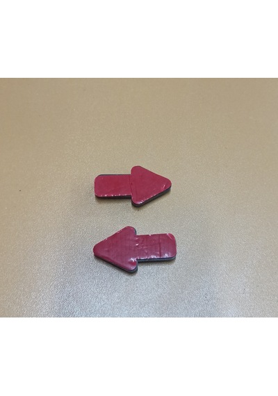 Mini Ok Yönlü Sarı Reflektör Yapışkanlı 2 Adet Plastik