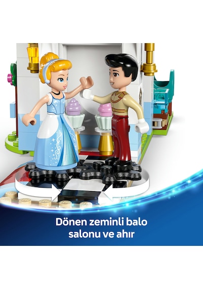 LEGO® ǀ Disney Princess Sindirella’nın Şatosu ve At Arabası 43275 - 6 Yaş ve Üzeri Prenses Seven Çocuklar için Oyuncak Yapım Seti (596P)