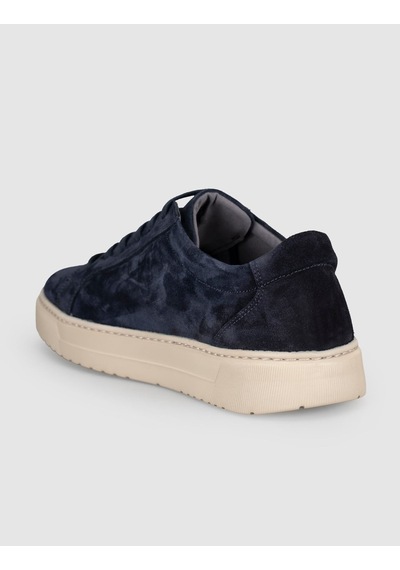 Cabani Lacivert Süet Hakiki Deri Erkek Casual Sneaker