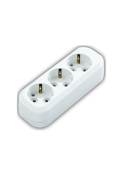 Topraklı Dikey Golyat 3 Lü Priz Çoğaltıcı