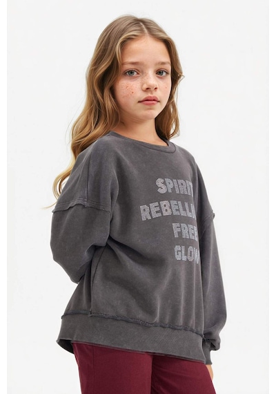 Defacto Kız Çocuk Oversize Geniş Kalıp Bisiklet Yaka Tatlı Baskılı Sweatshirt G2462a825wnar154 Antrasit-ar154 Defacto Kız Çocuk Oversize Geniş Kalıp Bisiklet Yaka Tatlı Baskılı Sweatshirt G2462a825wnar154 Antrasit-ar154