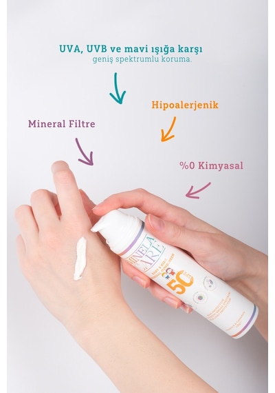 Minela Care Organik Mineral Filtreli Bebek Ve Çocuk Güneş Kremi SPF50 110 G