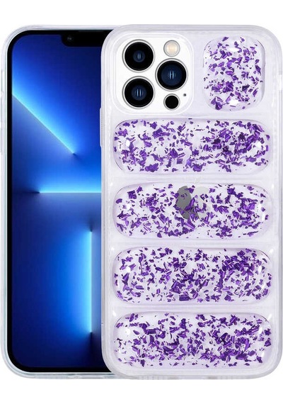 Apple Uyumlu iPhone 13 Pro Kamera Korumalı Simli Airbag'li Zore Dalga Kapak