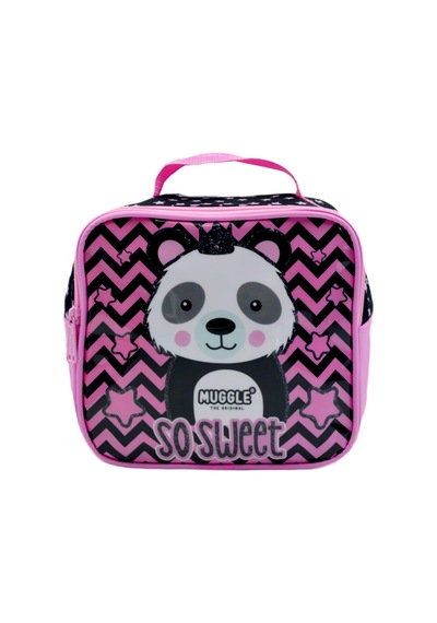 Muggle Termoslu Panda Siyah Beslenme Çantası Mu-7334