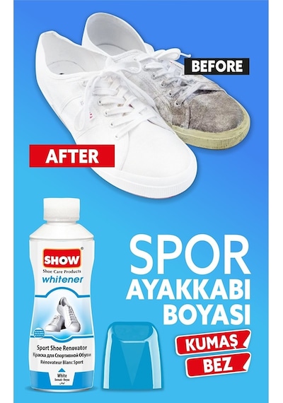 Show Likit Spor Beyaz Ayakkabı Boyası 75 G - Beyaz - 2 Adet