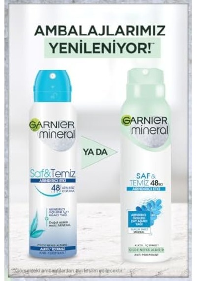 Mineral Saf & Temiz Deodorant 150 Ml