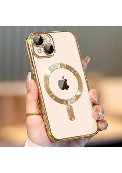 Apple Uyumlu iPhone 15 Kılıf Magsafe Şarj Özellikli Kamera Ve Toz Korumal