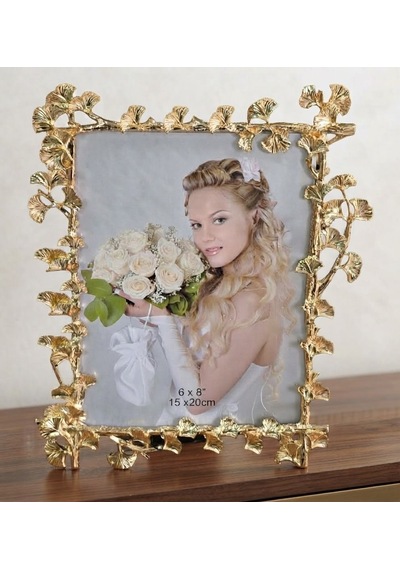 Moriva Home Vintage Dekoratif Metal Resim Çerçevesi Gold Büyük Boy