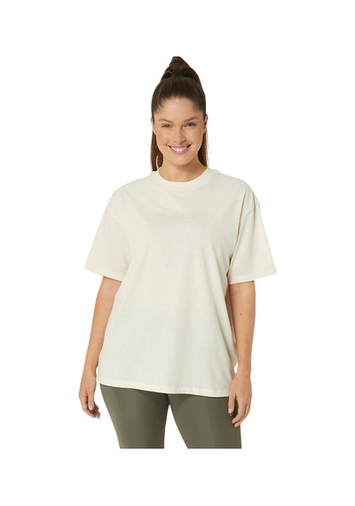 Kadın Bej Günlük Stil T-shirt Krem