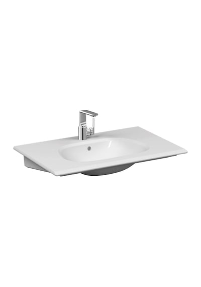 5696b403-0041 Tezgah Üstü Tv Lavabo Armatür Bantlı Clean 57 Cm Beyaz Çok Renkli