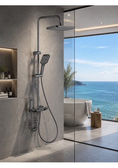 Osmo Piano Banyo Bataryası Ve Duş Sistemi Acar 24.04.200 Açık Gri