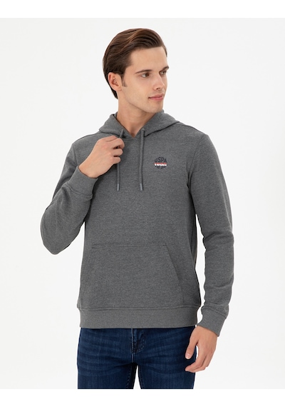 U.s. Polo Assn. Erkek Antrasit Melanj Sweatshirt 50293454-vr081 Antrasit Melanj