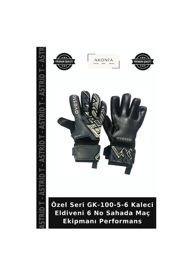 Özel Seri Gk-100-5-6 Kaleci Eldiveni 6 No Sahada Maç Ekipmanı Performans Çok Renkli